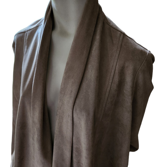 CJ Banks Open Cardigan Jacket Women's Plus Size 3X Tan - Picture 2 of 9